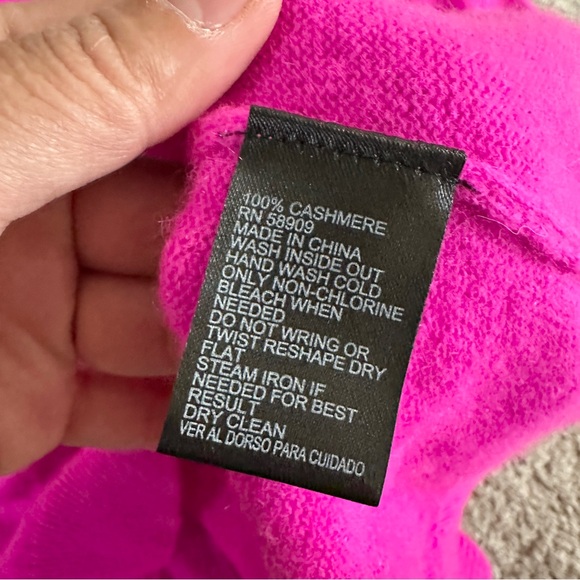 Antonio Melani Women’s 100% Cashmere Round Neck Sweater Longsleeve in Pink L - Picture 10 of 12